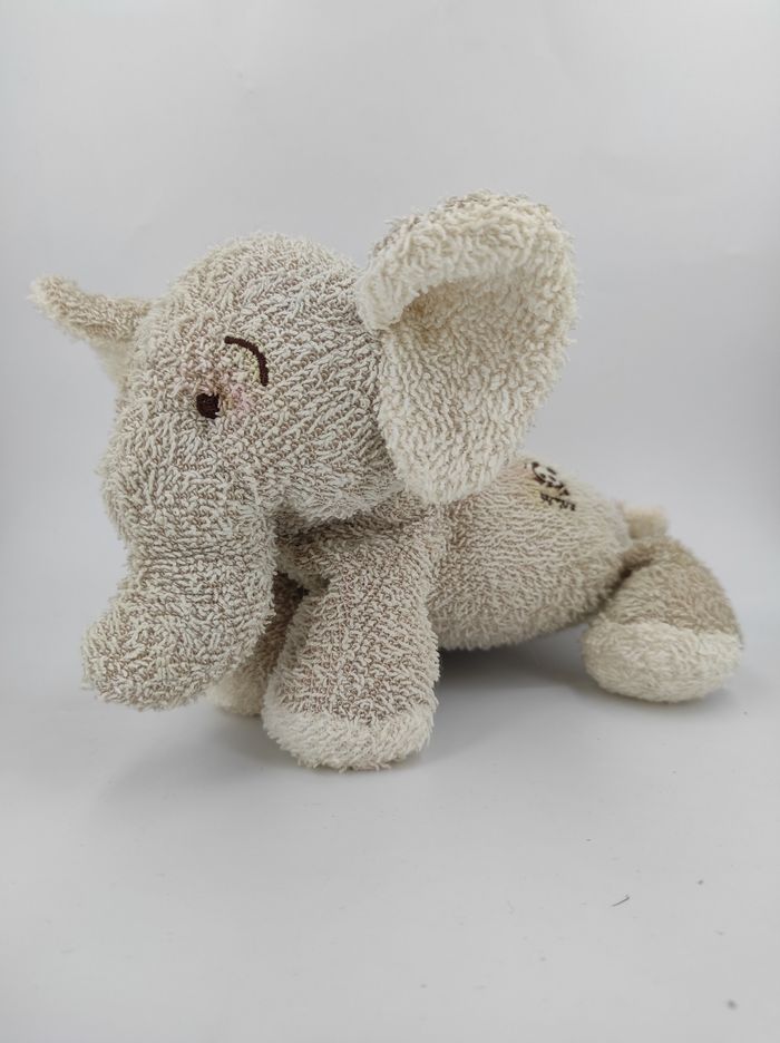 Peluche éponge Éléphant beige WWF