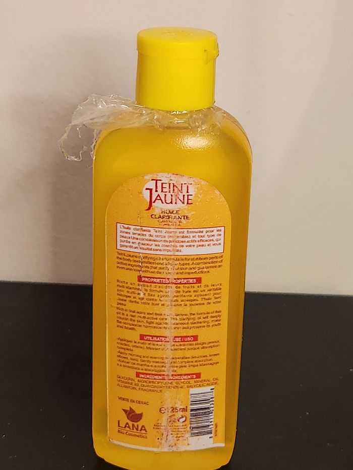 Huile teint jaune éclaircissant - photo numéro 2