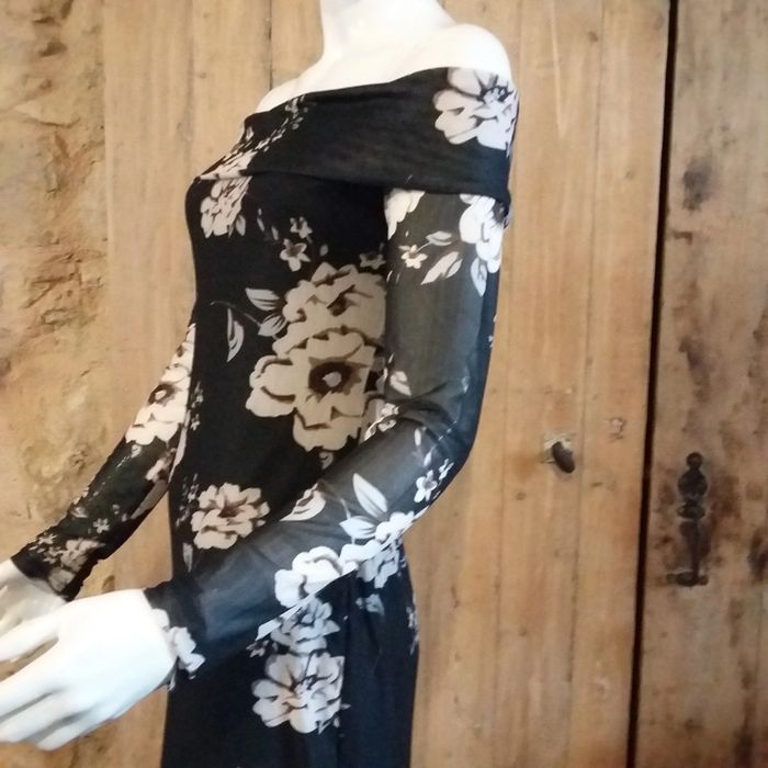 Robe y2k longue fleurs M - photo numéro 5