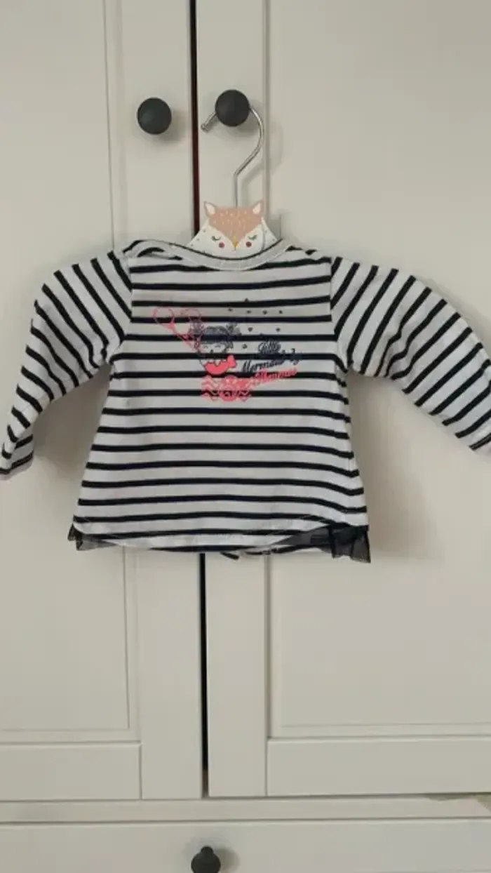 Gilet Cocoon et T shirt 3 pommes 3 mois - photo numéro 5