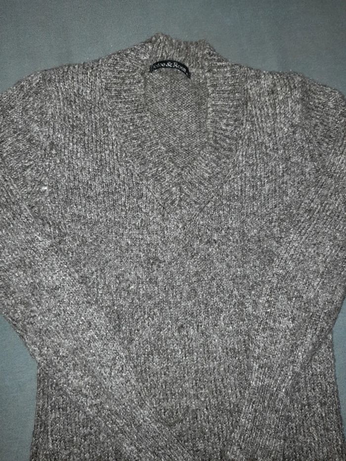 Robe pull marron chiné taille s de chez dolce & rosa - photo numéro 2