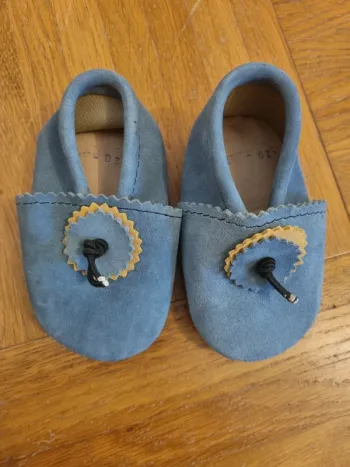 Chaussons cuir bébé