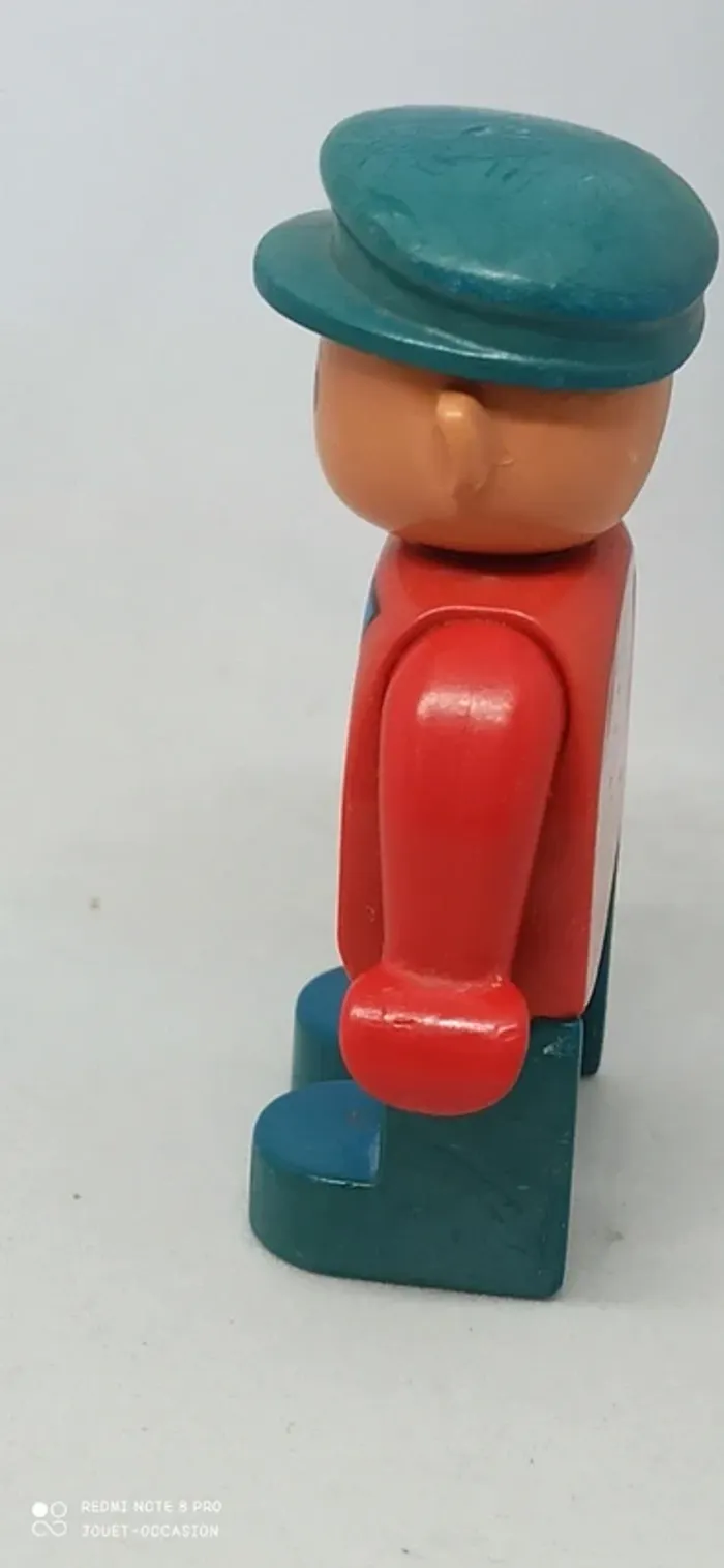 Homme avec cotte de travail bleue lego duplo - photo numéro 5