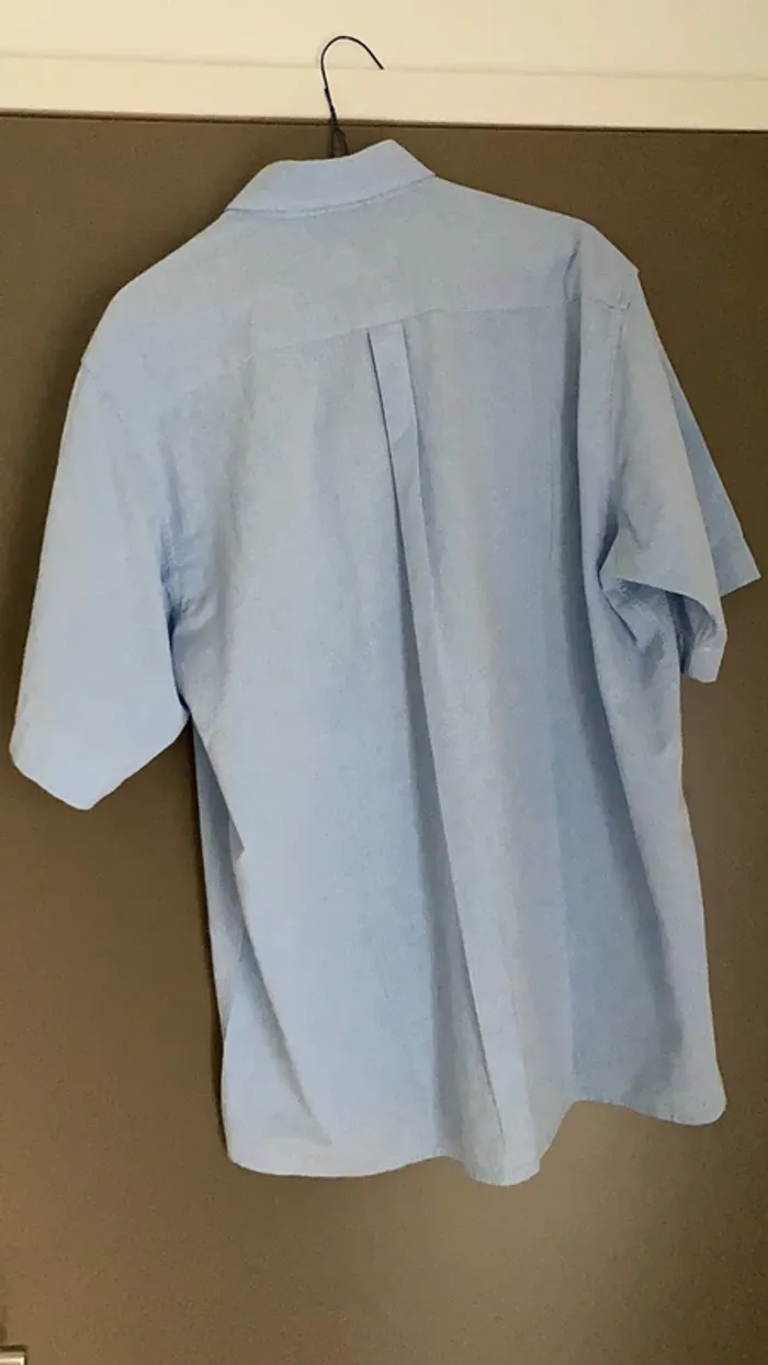 chemise homme manches courtes bleu ciel taille 41/42 L Yves Dorsey - photo numéro 3