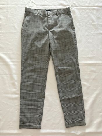 Pantalon habillé à carreaux gris et noir - H&M - M/38