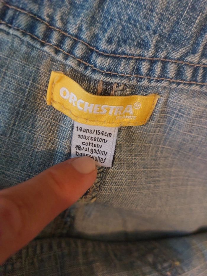 Salopette bermudas jeans - photo numéro 5