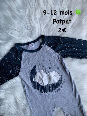 Pyjama 🍀 9-12 mois 🍀 Patpat