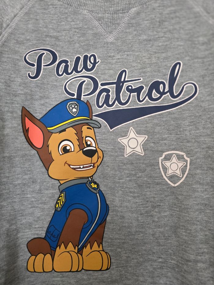 PULL GARÇON NICKELEDEON GRIS PAW PATROL CHASE 6ANS - photo numéro 2