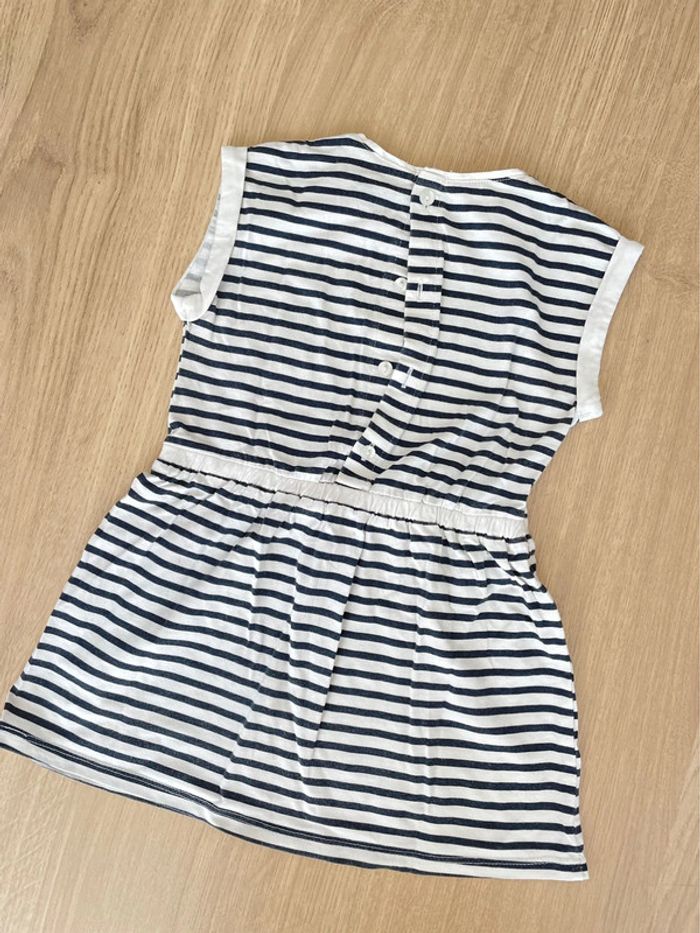 Robe t shirt marinière fille taille 5 ans - photo numéro 3