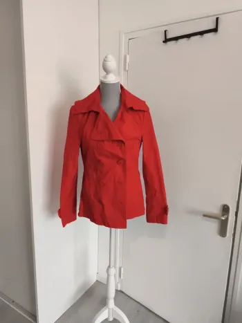 Manteau trenchs femme rouge