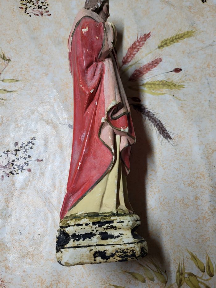 Statuette platre vintage religion - photo numéro 5