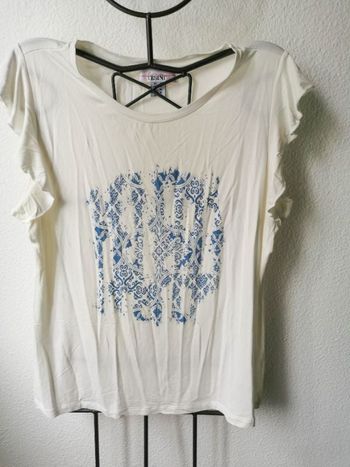 Tee Shirt crème/Bleu HELLINE