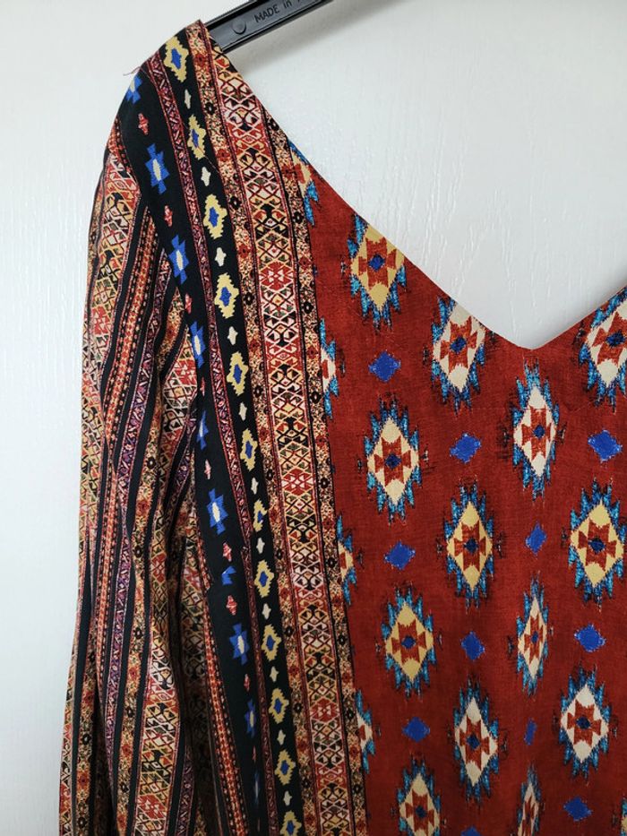 Robe multicolore motifs géométriques - photo numéro 2