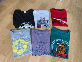 Lot 6 tee shirt 12 ans