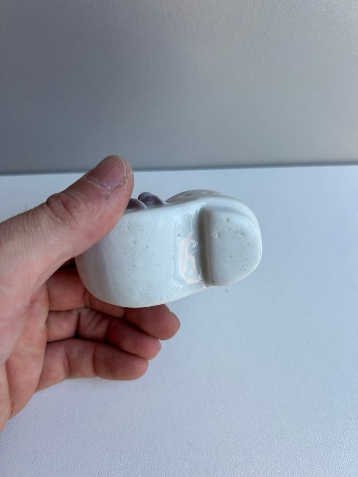 Petit sabot décoratif en porcelaine, soulier - photo numéro 3