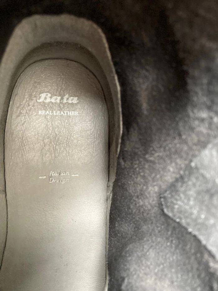 Neuves - bottines BATA nubuck grises 38 - photo numéro 10