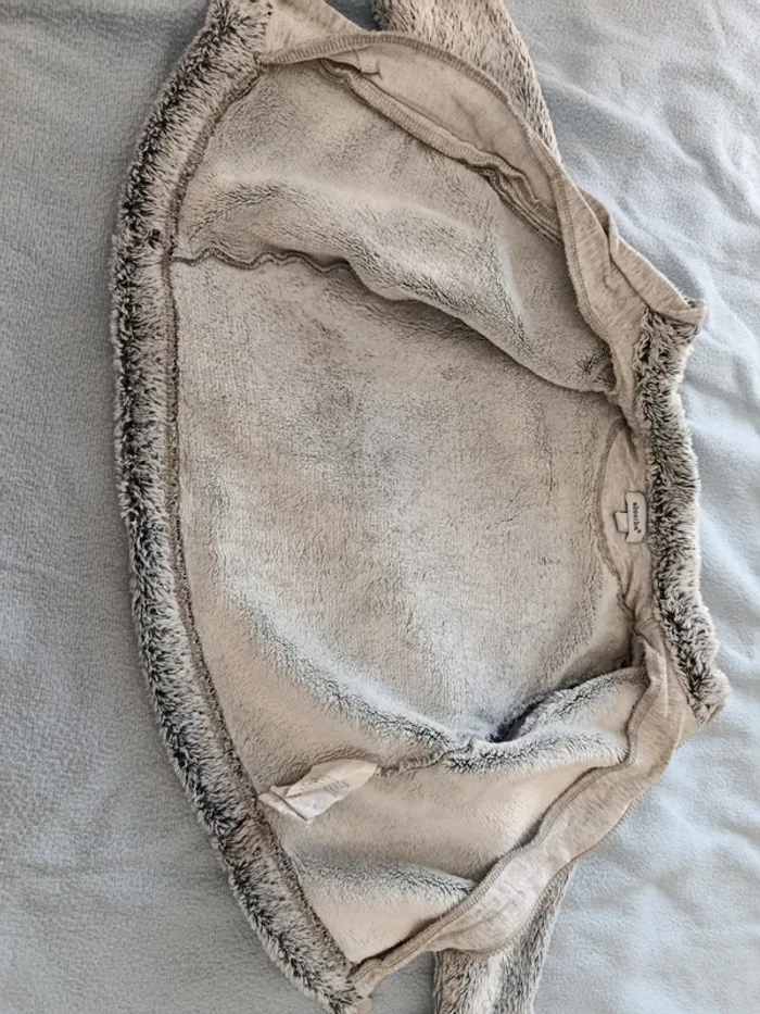 Gilet 74cm absoba gris doux au toucher - photo numéro 5