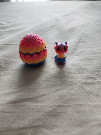 Petit dragon et son oeuf 