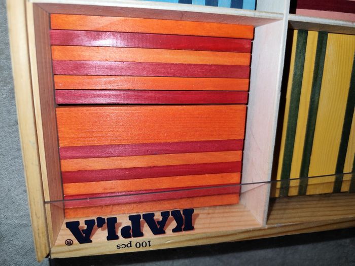 Kapla coffret octocolor de 100 planches multicolore jeu en bois - photo numéro 5