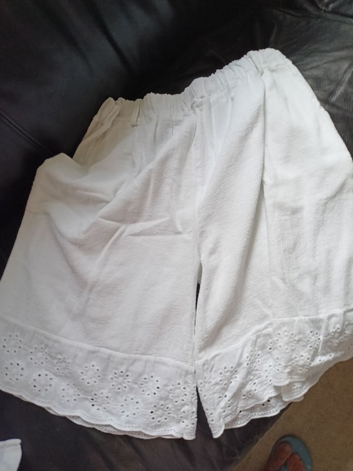 Short en broderie anglaise