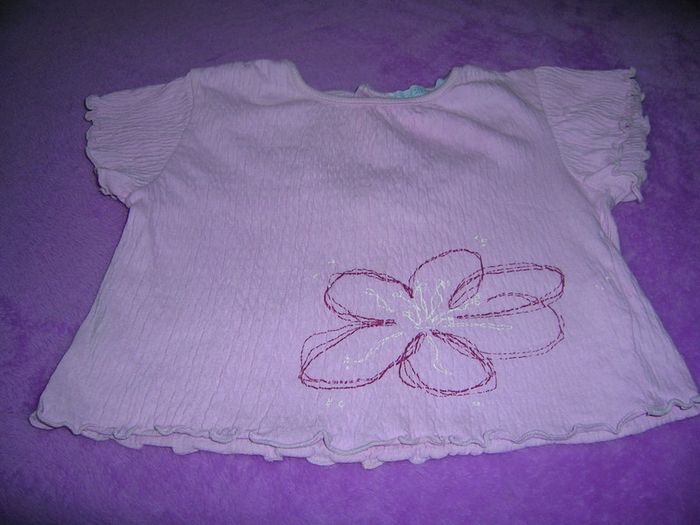 haut rose "obaibi" 12 mois