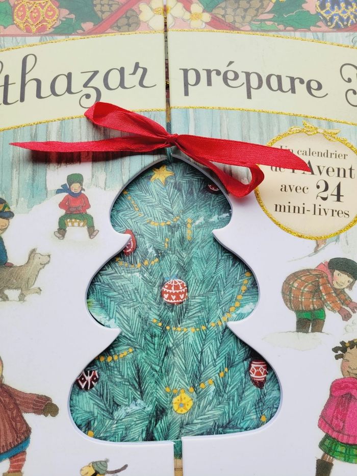 Superbe livre Calendrier de l'avant avec 24 mini-livres 🎄 Balthazar prépare Noël 🎅 - photo numéro 3