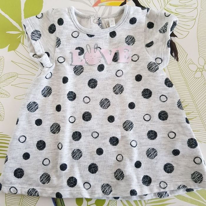 Robe manches courtes 3 mois