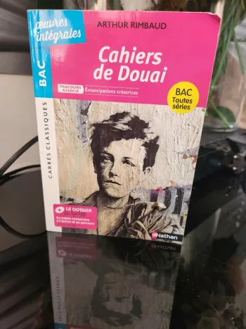 livre Cahiers de Douai d’Arthur Rimbaud