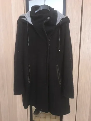 Blouson long, épais noir (42)