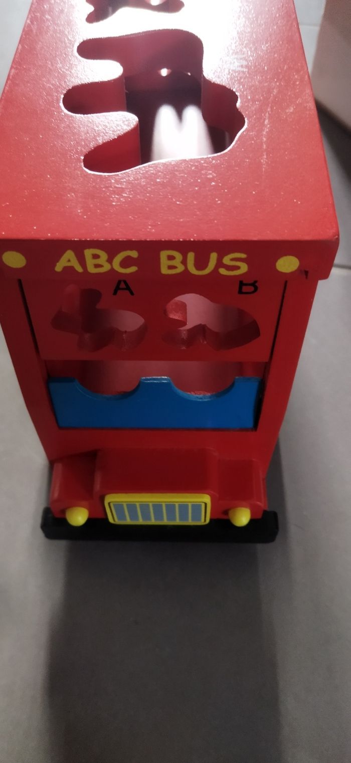 Bus alphabet en bois - photo numéro 5