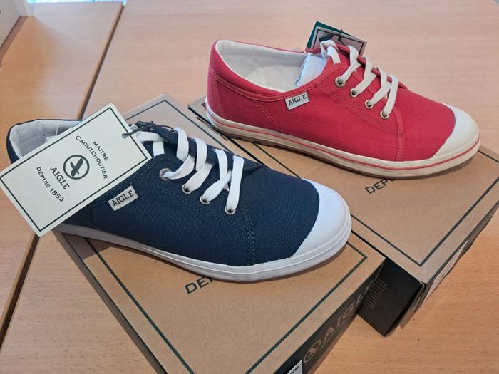 Aigle baskets en toile femme été P.40 neuves