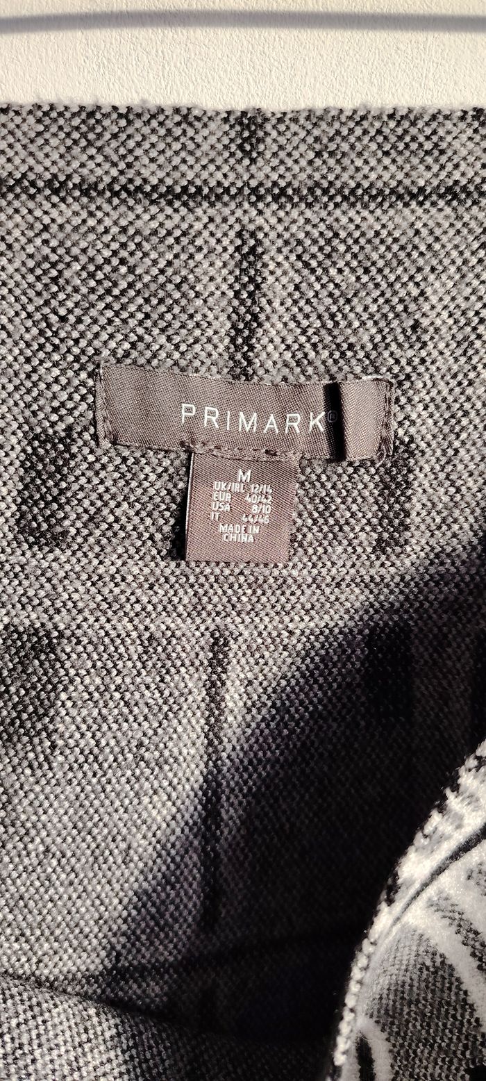 Jupe évasée à carreaux Primark M – gris noir - photo numéro 3