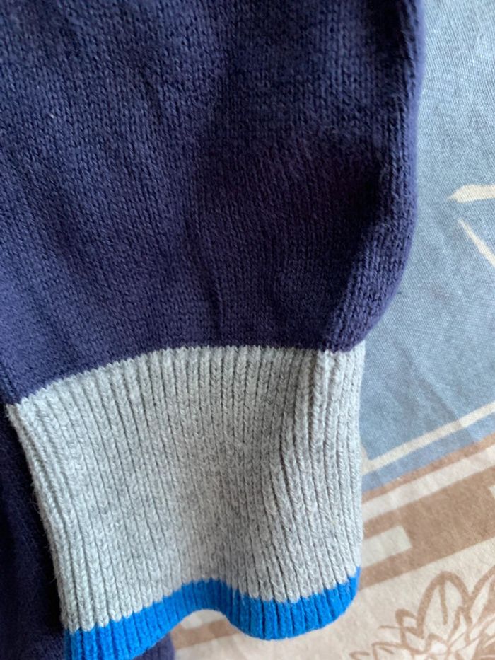 Gilet à boutons C&A bleu marine t98 - photo numéro 5