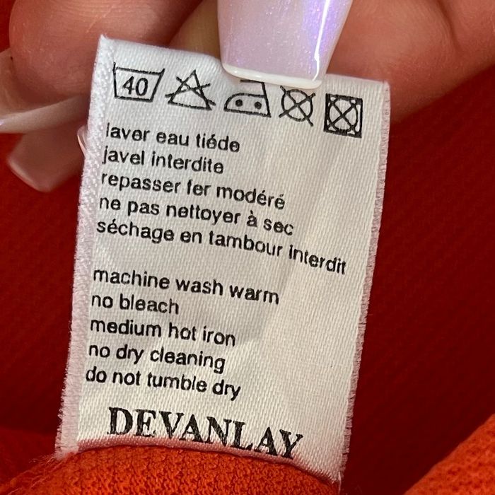 Polo/T.shirt corail Lacoste pour homme, taille 4 (M) - photo numéro 6