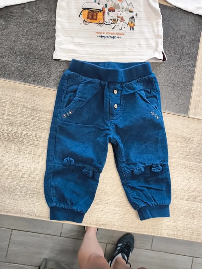 Ensemble 2 pièces garçon 12 mois sergent major - photo numéro 3