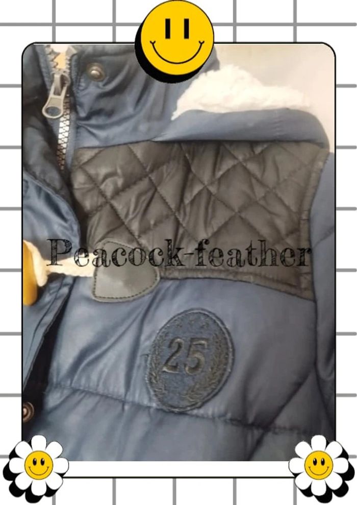 Manteau doudoune Kiabi 36 bleue - photo numéro 3