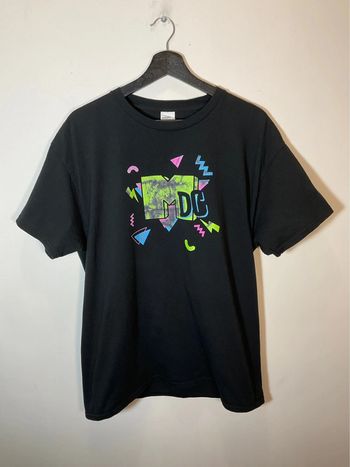 T-shirt noir pour homme Hanes Authentic MDC taille L 409