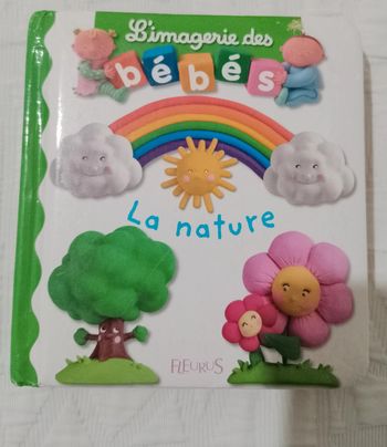Livre cartonné L imagerie des bébés La nature Fleurus