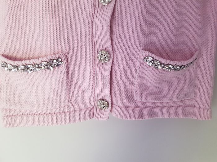 Magnifique cardigan rose pâle taille 38 Zara - photo numéro 4