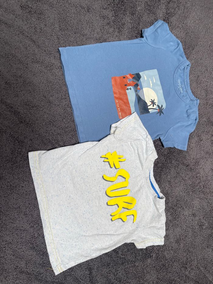 Lot de deux tee shirt taille 92 NEUF