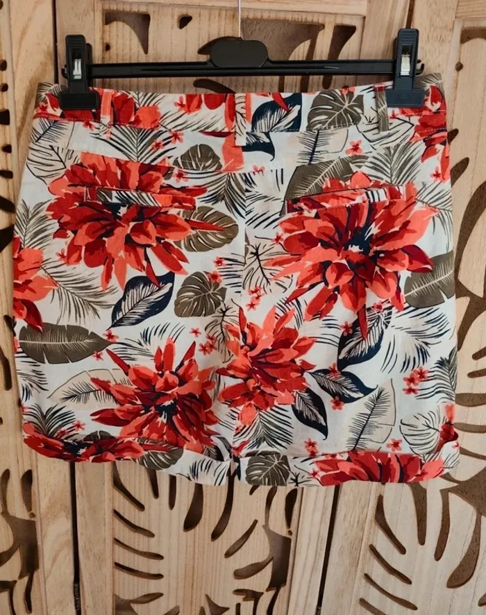 Short à revers imprimé fleuri T 40 Esmara - photo numéro 7