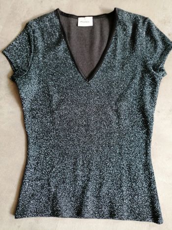 Pull noir brillant Taille 2 Pimkie