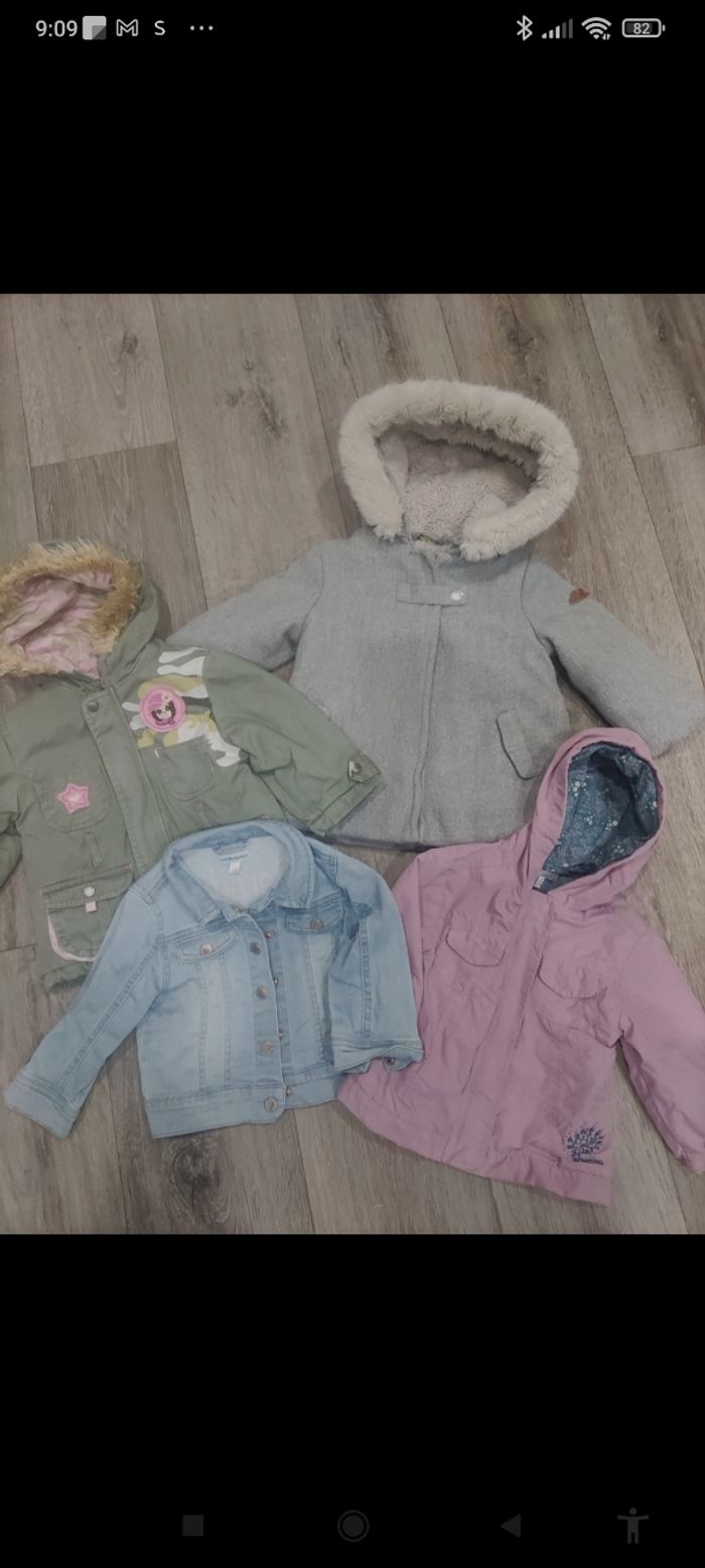 Lot manteaux 18/23 mois fille - photo numéro 2