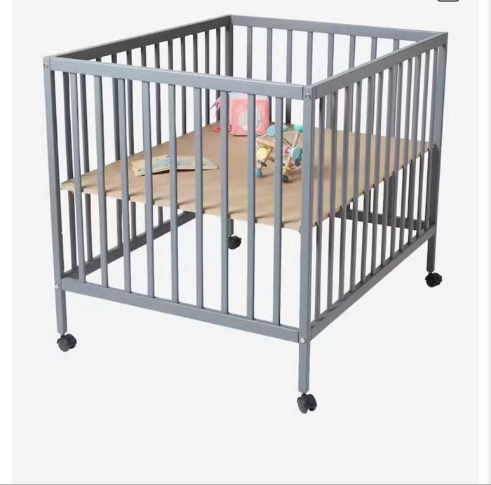 Parc en bois gris flexiparc vertbaudet + accessoires - photo numéro 9