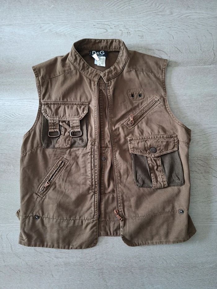 Veste Dolce & Gabbana D&G Vintage / Taille M / Marron - photo numéro 2