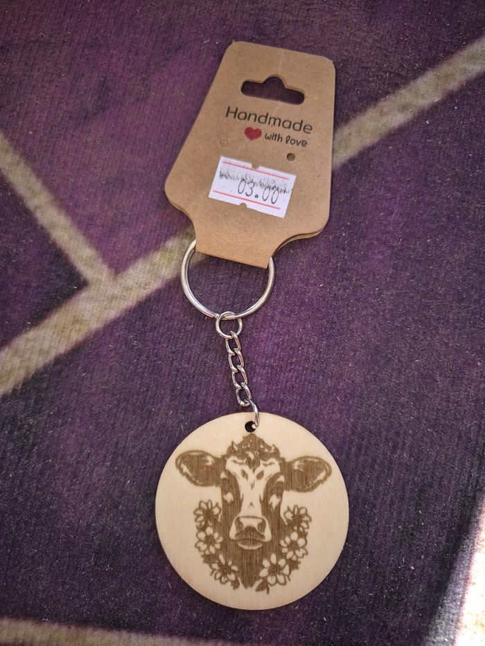 Porte cle en bois personnalisé - photo numéro 4