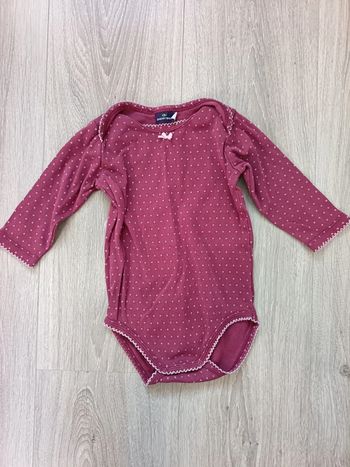 Body Sergent Major rose foncé étoiles roses fille 12 mois