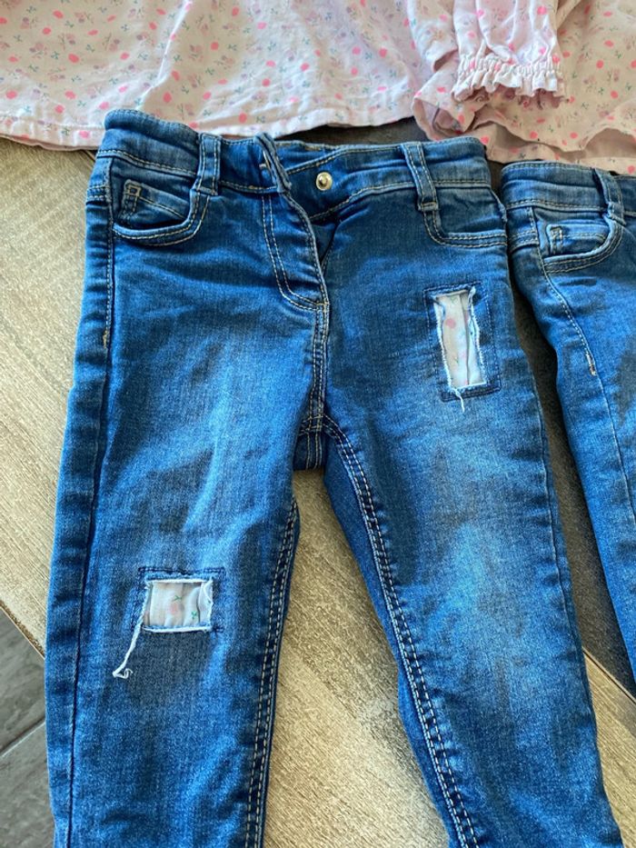 Lot de 2 ensembles jeans et blouses 12 mois tape à l’œil - photo numéro 3
