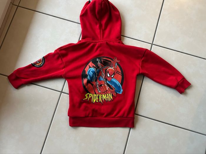 Pull capuche Spiderman 3/4 ans - photo numéro 2