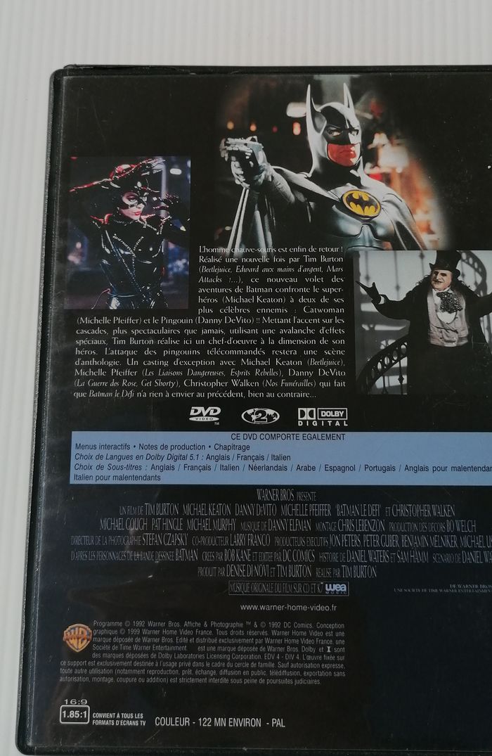 Dvd Batman Le Défi. - photo numéro 4